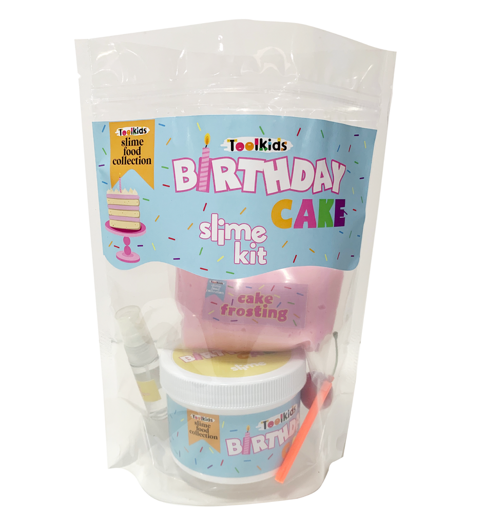 Birthday cake slime kit